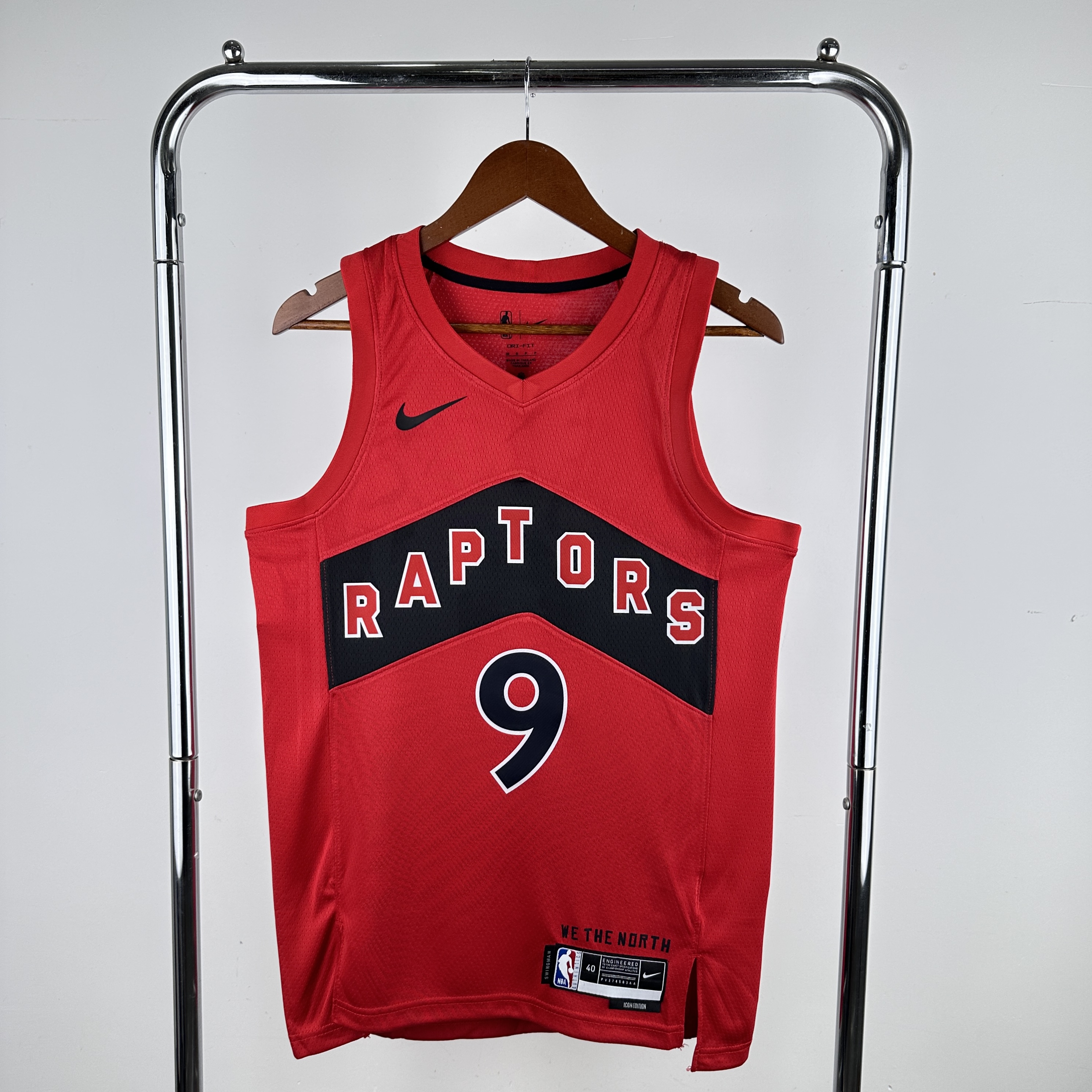 Men Toronto Raptors #9 Barrett Red Nike 2024 NBA Jersey->toronto raptors->NBA Jersey